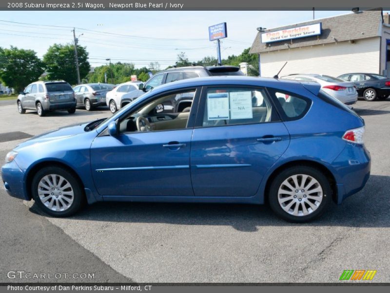 Newport Blue Pearl / Ivory 2008 Subaru Impreza 2.5i Wagon