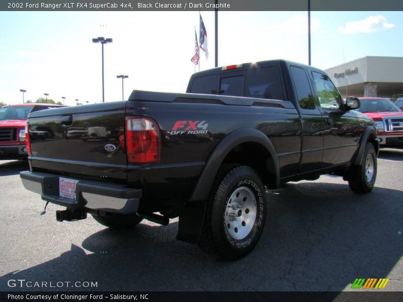 Black Clearcoat / Dark Graphite 2002 Ford Ranger XLT FX4 SuperCab 4x4