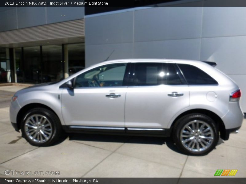 Ingot Silver / Medium Light Stone 2013 Lincoln MKX AWD