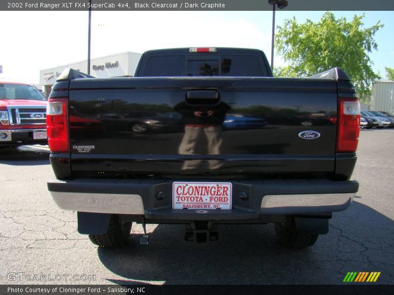 Black Clearcoat / Dark Graphite 2002 Ford Ranger XLT FX4 SuperCab 4x4