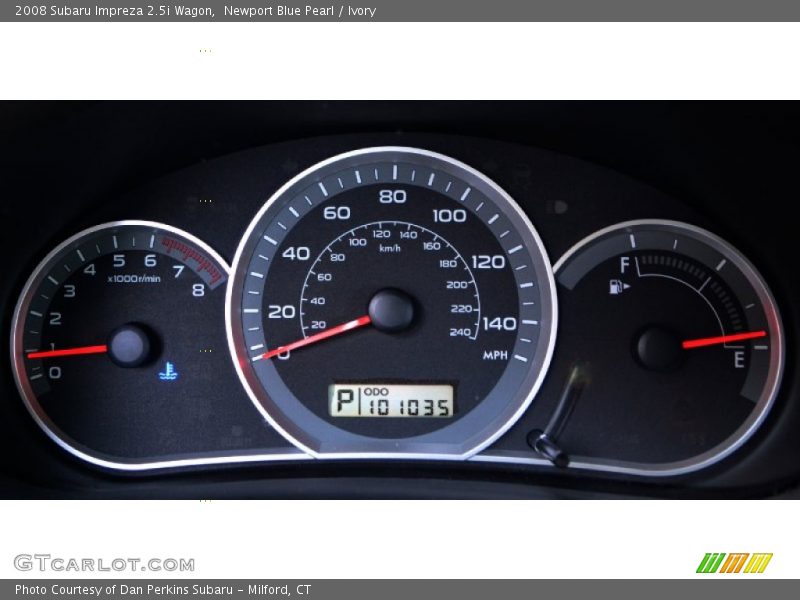 Newport Blue Pearl / Ivory 2008 Subaru Impreza 2.5i Wagon