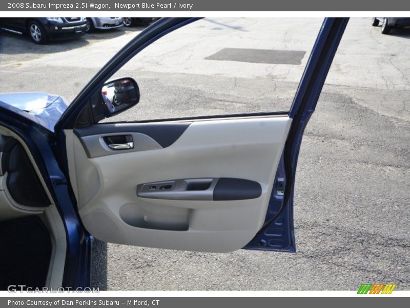Newport Blue Pearl / Ivory 2008 Subaru Impreza 2.5i Wagon