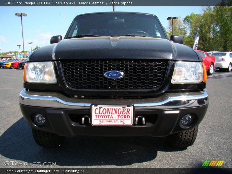 Black Clearcoat / Dark Graphite 2002 Ford Ranger XLT FX4 SuperCab 4x4