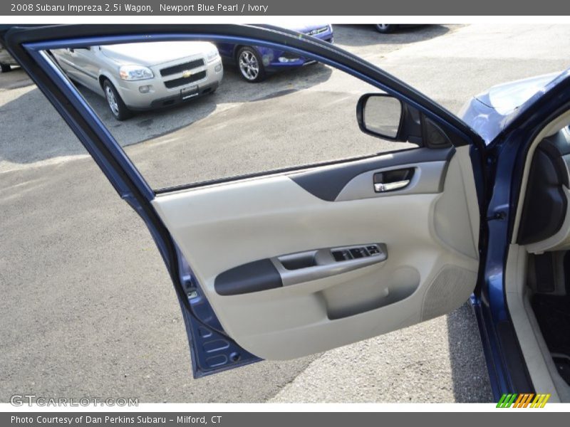 Newport Blue Pearl / Ivory 2008 Subaru Impreza 2.5i Wagon