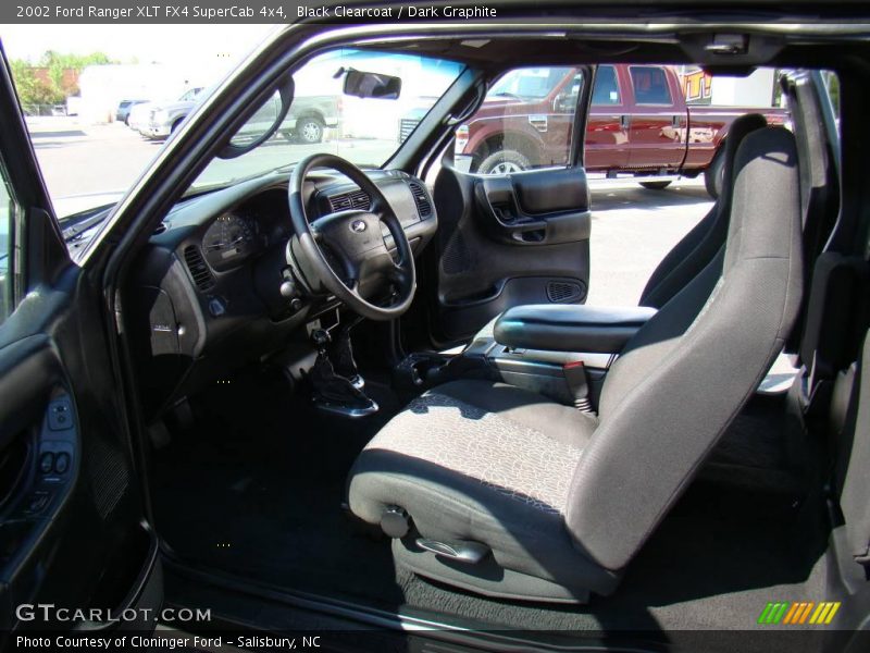 Black Clearcoat / Dark Graphite 2002 Ford Ranger XLT FX4 SuperCab 4x4