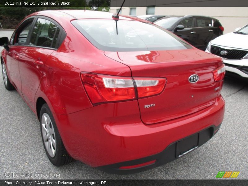 Signal Red / Black 2012 Kia Rio EX