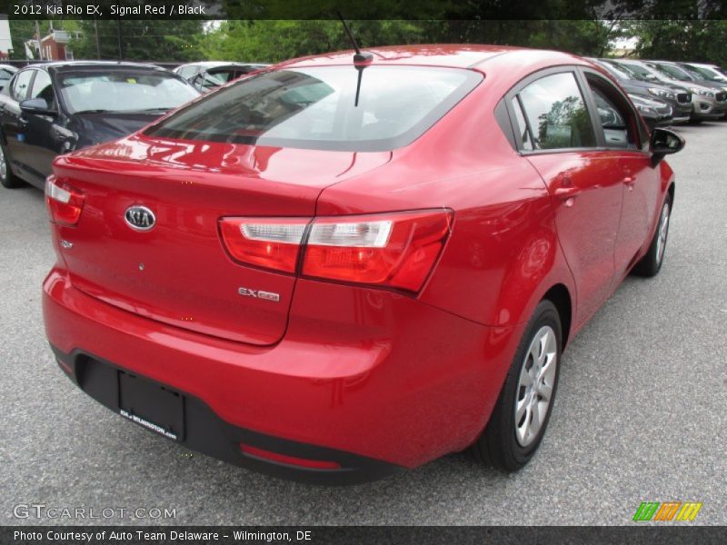 Signal Red / Black 2012 Kia Rio EX