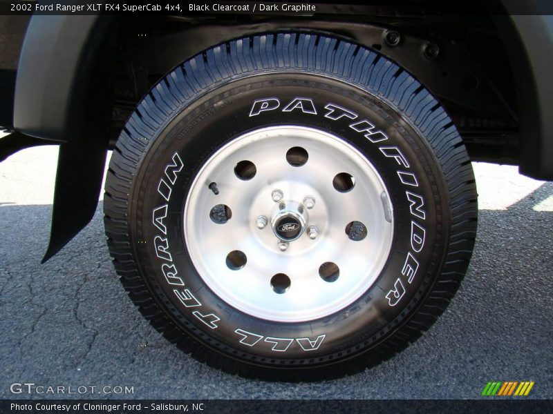 Black Clearcoat / Dark Graphite 2002 Ford Ranger XLT FX4 SuperCab 4x4