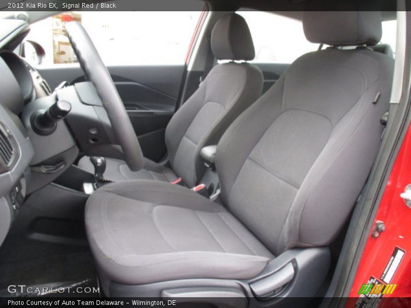 Signal Red / Black 2012 Kia Rio EX