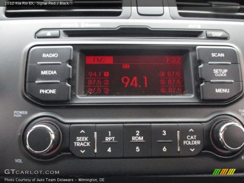 Signal Red / Black 2012 Kia Rio EX