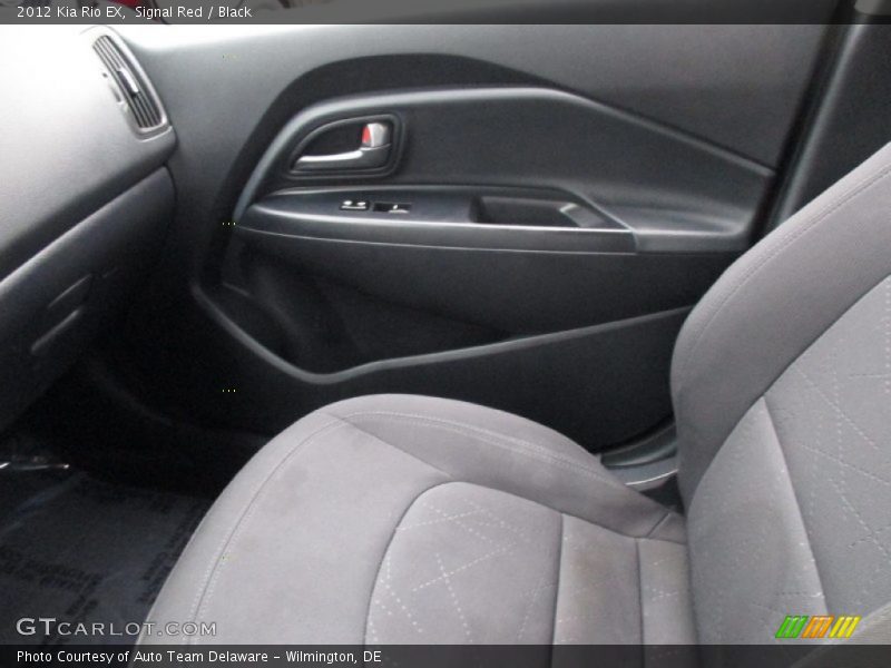 Signal Red / Black 2012 Kia Rio EX