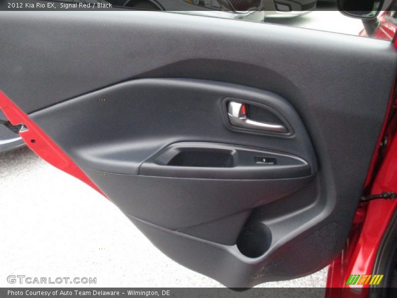 Signal Red / Black 2012 Kia Rio EX