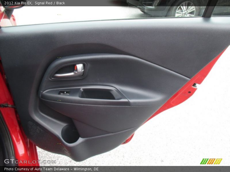Signal Red / Black 2012 Kia Rio EX