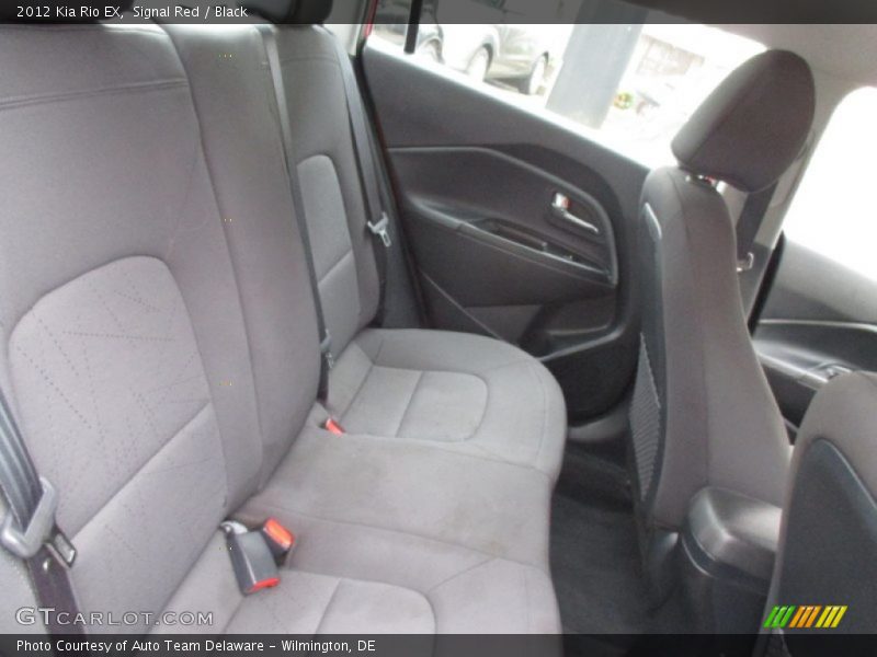 Signal Red / Black 2012 Kia Rio EX