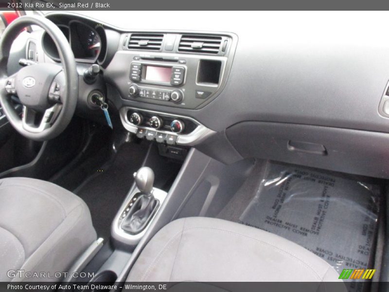 Signal Red / Black 2012 Kia Rio EX