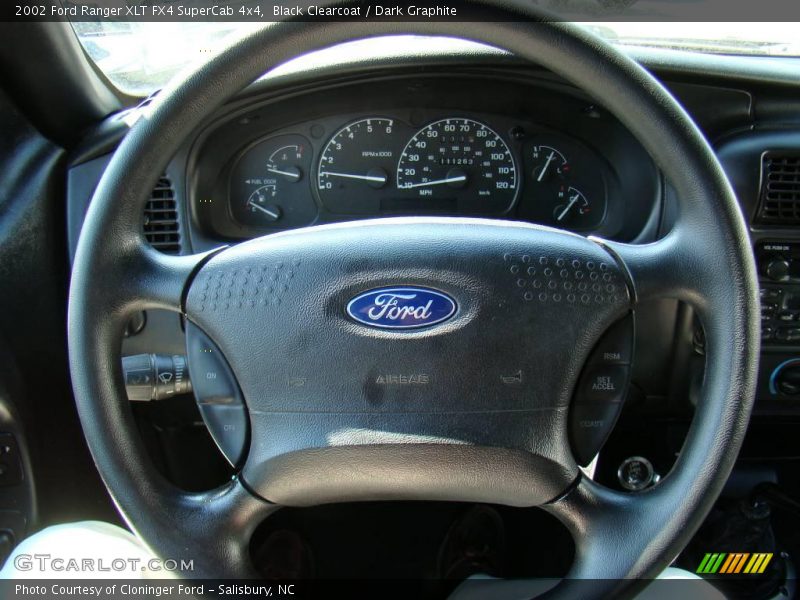 Black Clearcoat / Dark Graphite 2002 Ford Ranger XLT FX4 SuperCab 4x4