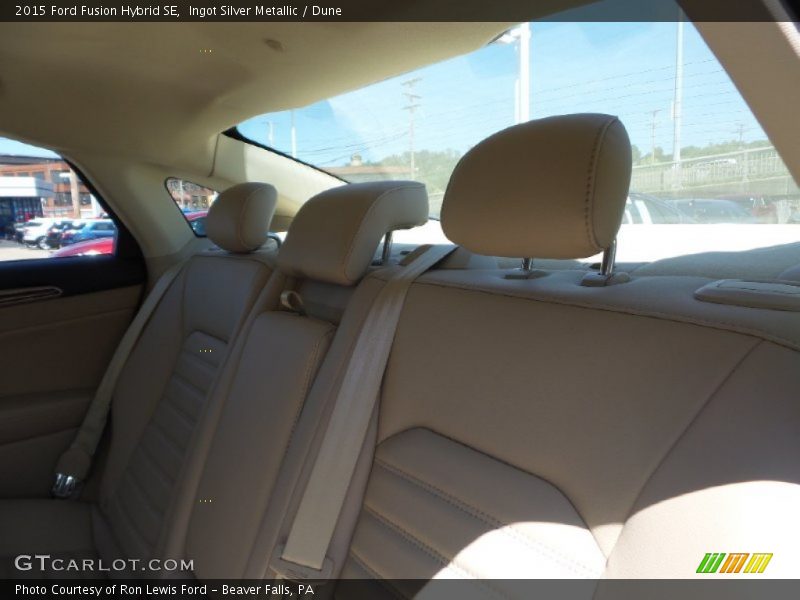 Ingot Silver Metallic / Dune 2015 Ford Fusion Hybrid SE