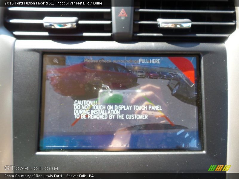 Ingot Silver Metallic / Dune 2015 Ford Fusion Hybrid SE