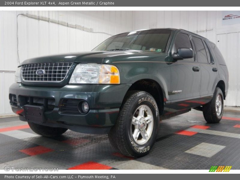Aspen Green Metallic / Graphite 2004 Ford Explorer XLT 4x4