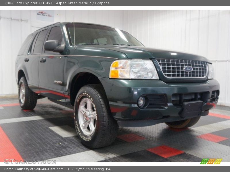 Aspen Green Metallic / Graphite 2004 Ford Explorer XLT 4x4
