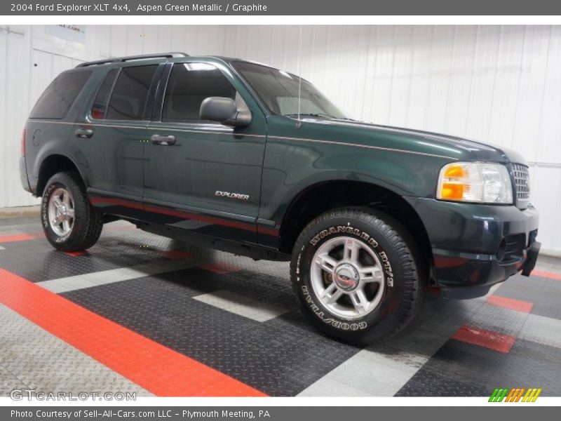 Aspen Green Metallic / Graphite 2004 Ford Explorer XLT 4x4