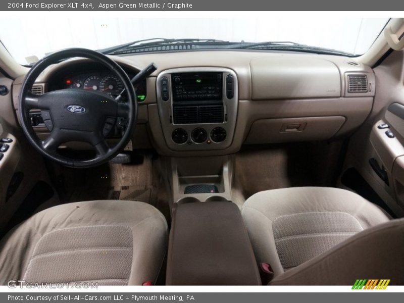 Aspen Green Metallic / Graphite 2004 Ford Explorer XLT 4x4