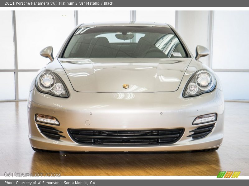 Platinum Silver Metallic / Black 2011 Porsche Panamera V6