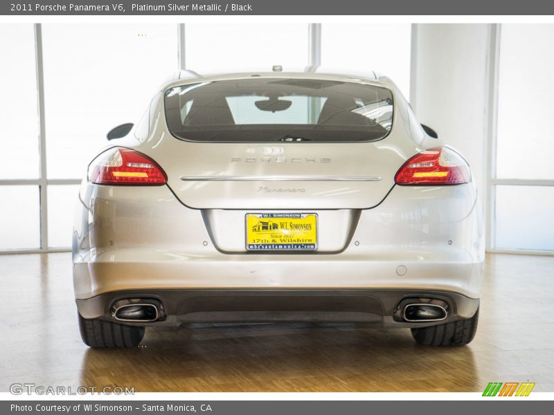 Platinum Silver Metallic / Black 2011 Porsche Panamera V6