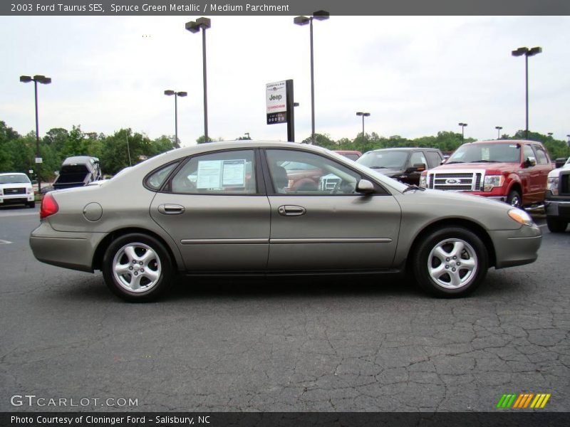 Spruce Green Metallic / Medium Parchment 2003 Ford Taurus SES