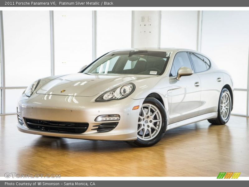 Platinum Silver Metallic / Black 2011 Porsche Panamera V6