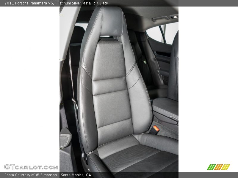 Platinum Silver Metallic / Black 2011 Porsche Panamera V6