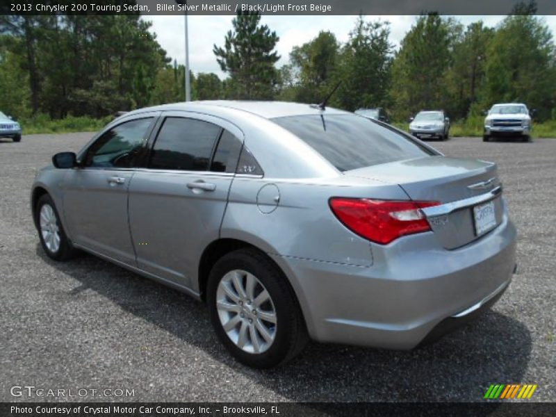 Billet Silver Metallic / Black/Light Frost Beige 2013 Chrysler 200 Touring Sedan