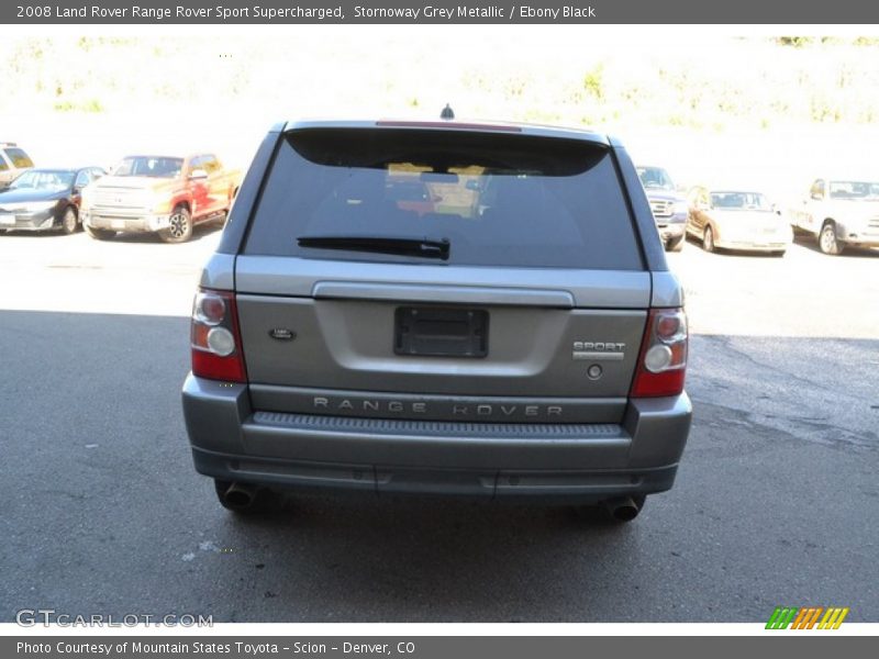 Stornoway Grey Metallic / Ebony Black 2008 Land Rover Range Rover Sport Supercharged