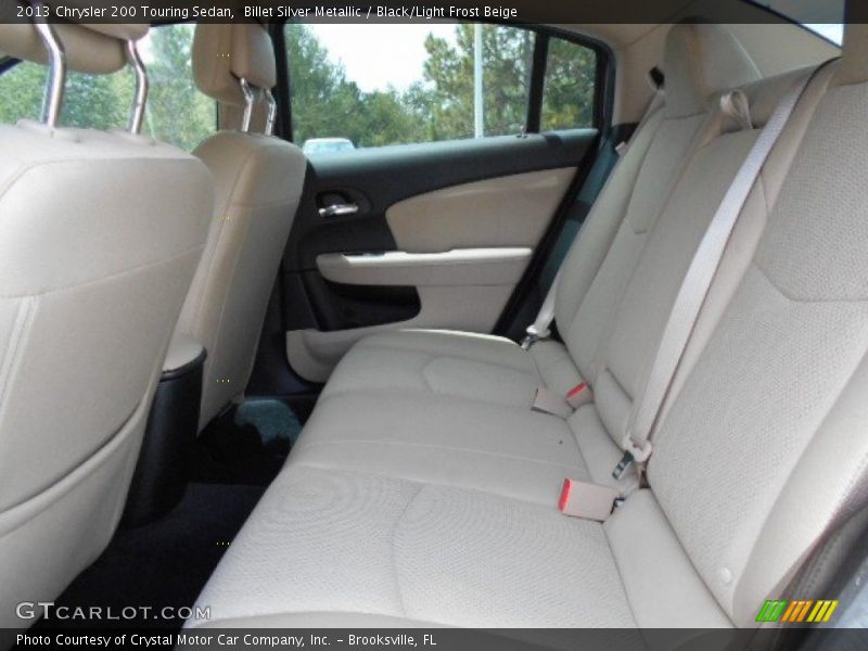 Billet Silver Metallic / Black/Light Frost Beige 2013 Chrysler 200 Touring Sedan
