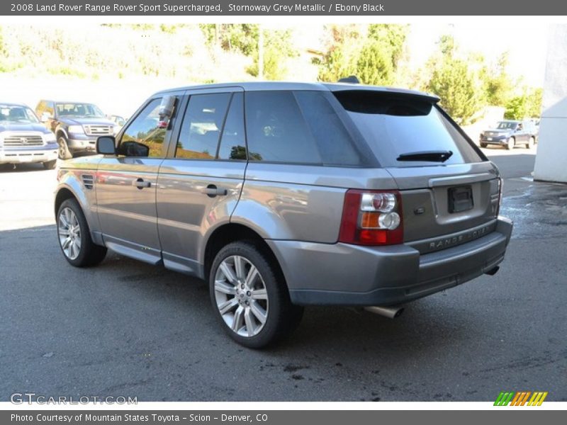 Stornoway Grey Metallic / Ebony Black 2008 Land Rover Range Rover Sport Supercharged