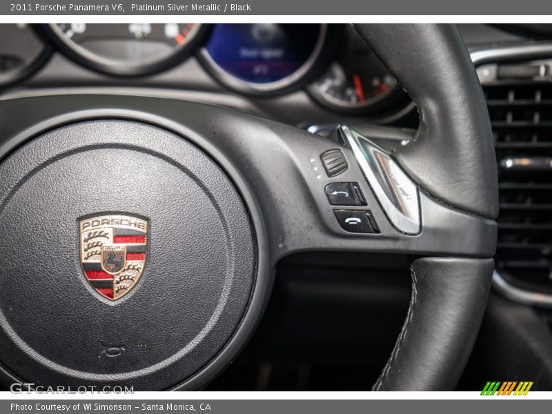 Platinum Silver Metallic / Black 2011 Porsche Panamera V6