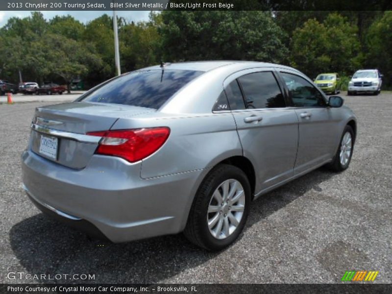 Billet Silver Metallic / Black/Light Frost Beige 2013 Chrysler 200 Touring Sedan