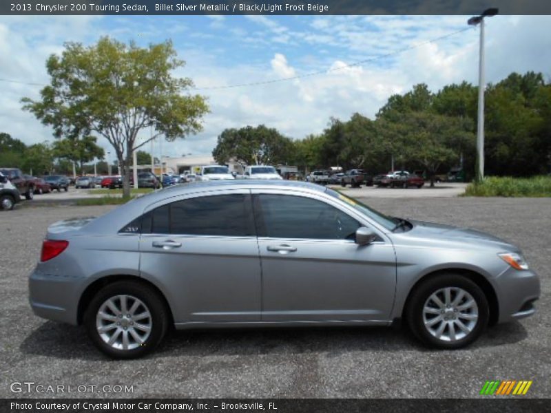 Billet Silver Metallic / Black/Light Frost Beige 2013 Chrysler 200 Touring Sedan
