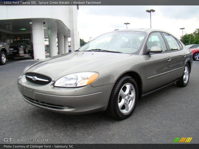 Spruce Green Metallic / Medium Parchment 2003 Ford Taurus SES