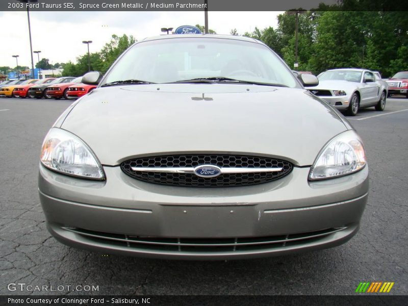 Spruce Green Metallic / Medium Parchment 2003 Ford Taurus SES