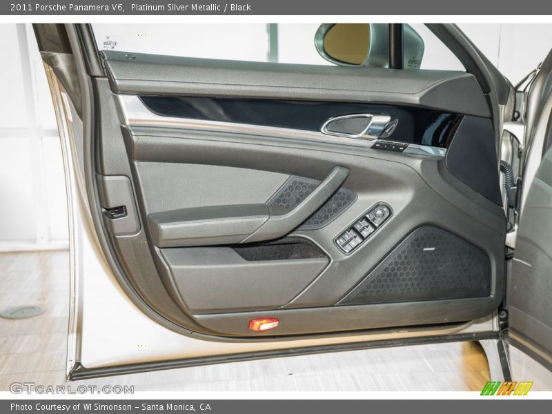 Platinum Silver Metallic / Black 2011 Porsche Panamera V6