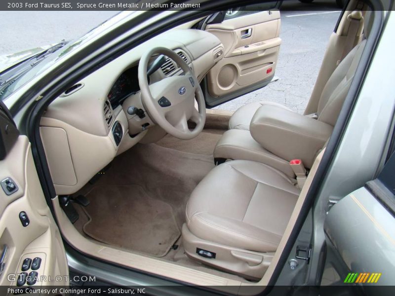 Spruce Green Metallic / Medium Parchment 2003 Ford Taurus SES