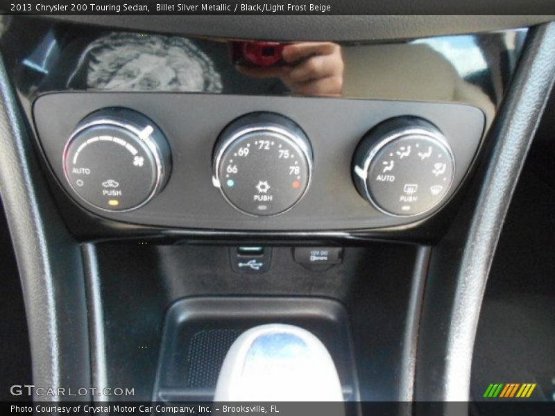 Billet Silver Metallic / Black/Light Frost Beige 2013 Chrysler 200 Touring Sedan