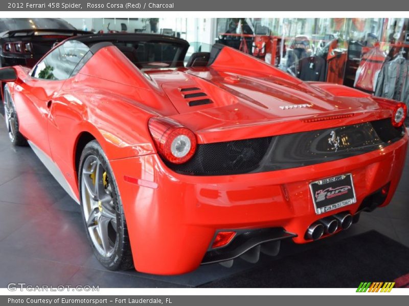 Rosso Corsa (Red) / Charcoal 2012 Ferrari 458 Spider