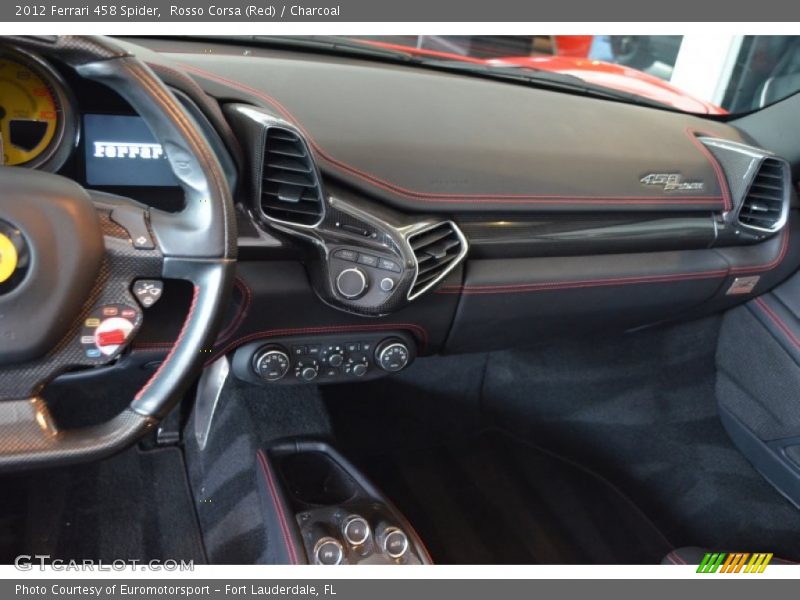 Rosso Corsa (Red) / Charcoal 2012 Ferrari 458 Spider
