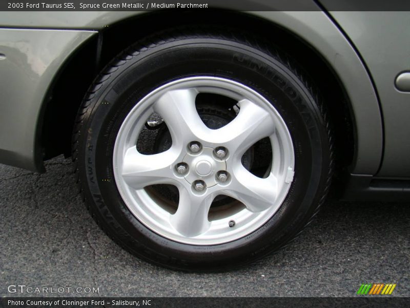 Spruce Green Metallic / Medium Parchment 2003 Ford Taurus SES