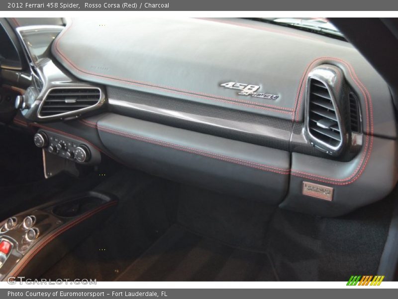 Rosso Corsa (Red) / Charcoal 2012 Ferrari 458 Spider