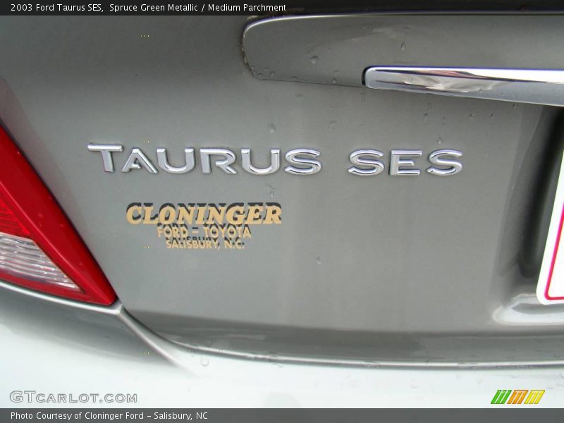 Spruce Green Metallic / Medium Parchment 2003 Ford Taurus SES