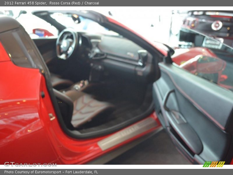 Rosso Corsa (Red) / Charcoal 2012 Ferrari 458 Spider