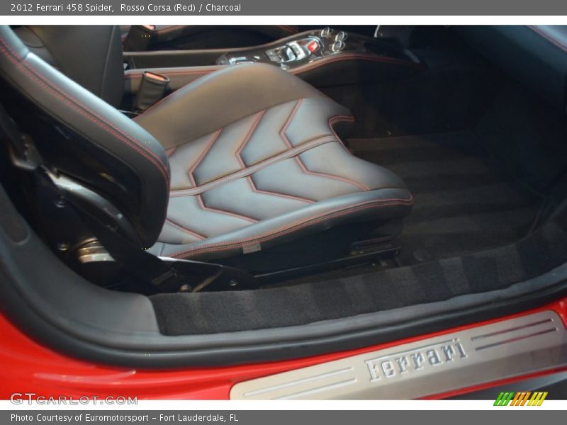 Rosso Corsa (Red) / Charcoal 2012 Ferrari 458 Spider